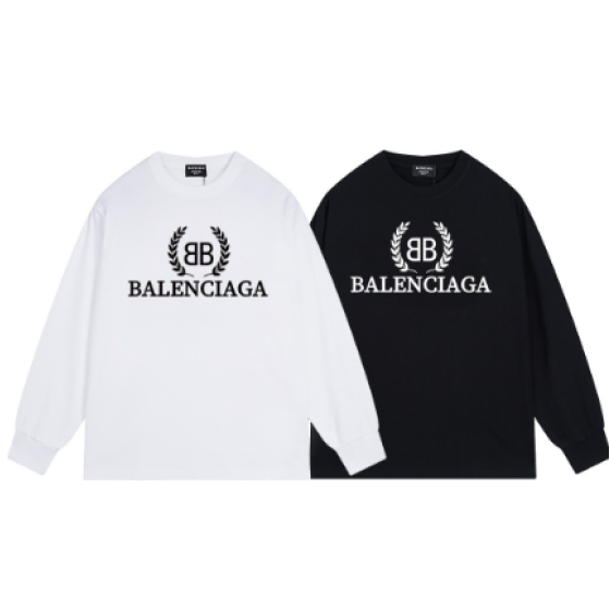 Balenciaga's classic wheat world peace logo print long-sleeved shirt!